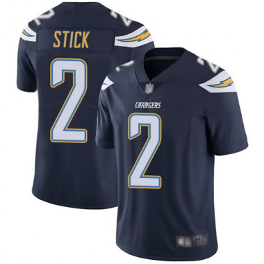 Los Angeles Chargers NFL Football Easton Stick Navy Blue Jersey Men Limited #2 Home Vapor Untouchable